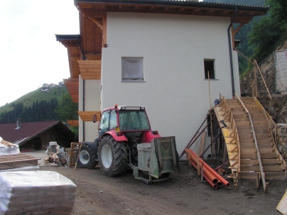 Eine Treppe entsteht - und verputzt Eine Treppe entsteht